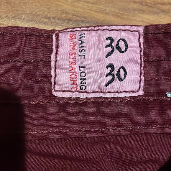NWT burgundy LAB pants - Picture 3 of 9